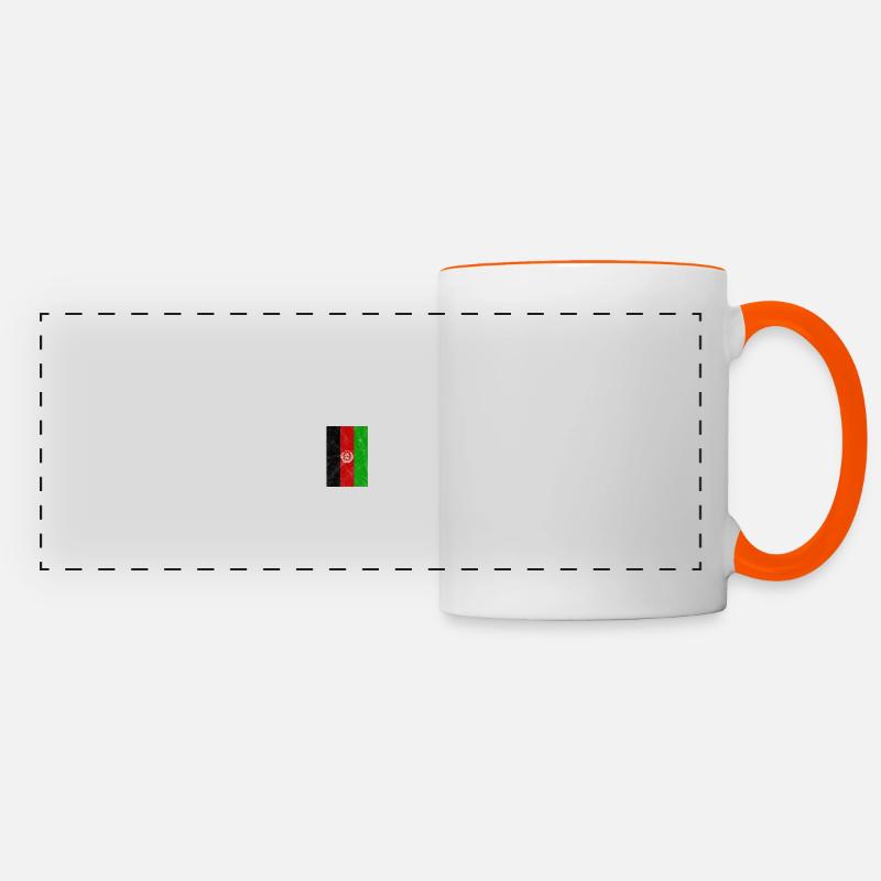 Afghanistan - Panoramic Mug - white/orange