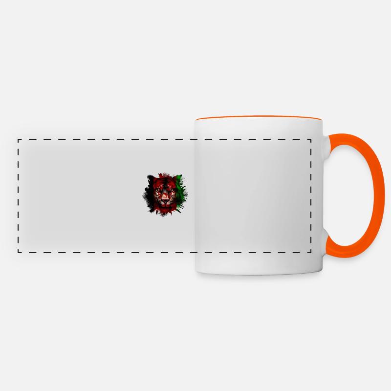Afghanistan - Panoramic Mug - white/orange