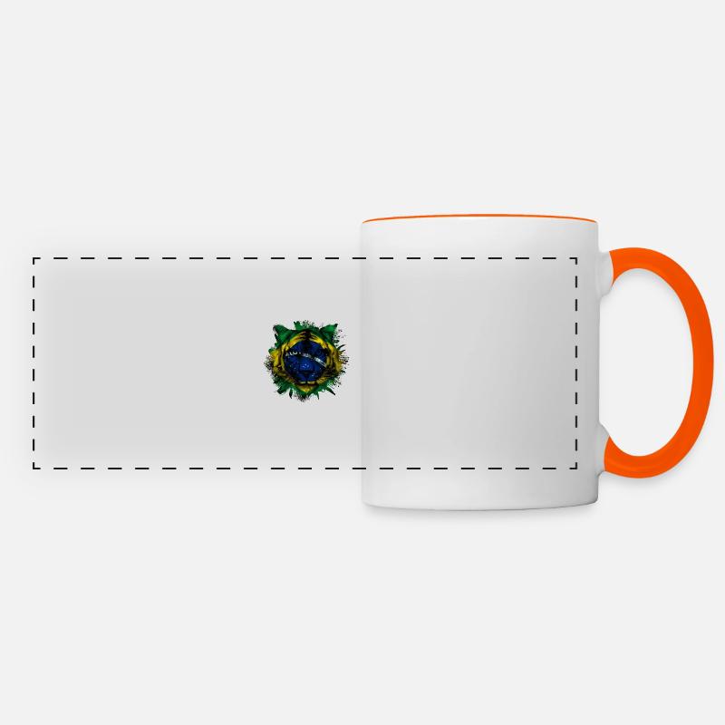 Brazil - Panoramic Mug - white/orange