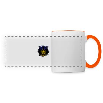 Guadeloupe - Mug panoramique contrasté et blanc - blanc/orange - Devant