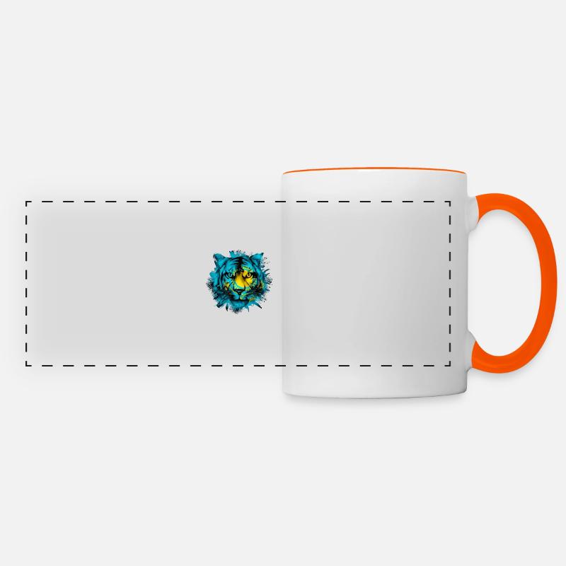 Kenya - Panoramic Mug - white/orange