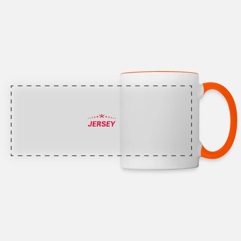 Jersey - Panoramic Mug - white/orange