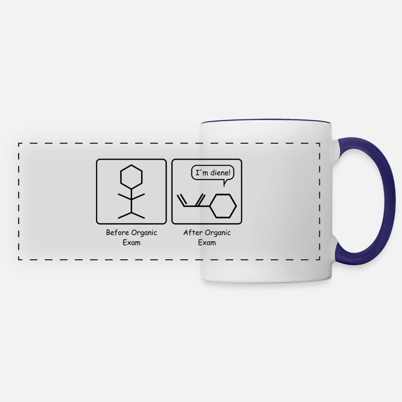 Chemistry - Panoramic Mug - white/cobalt blue