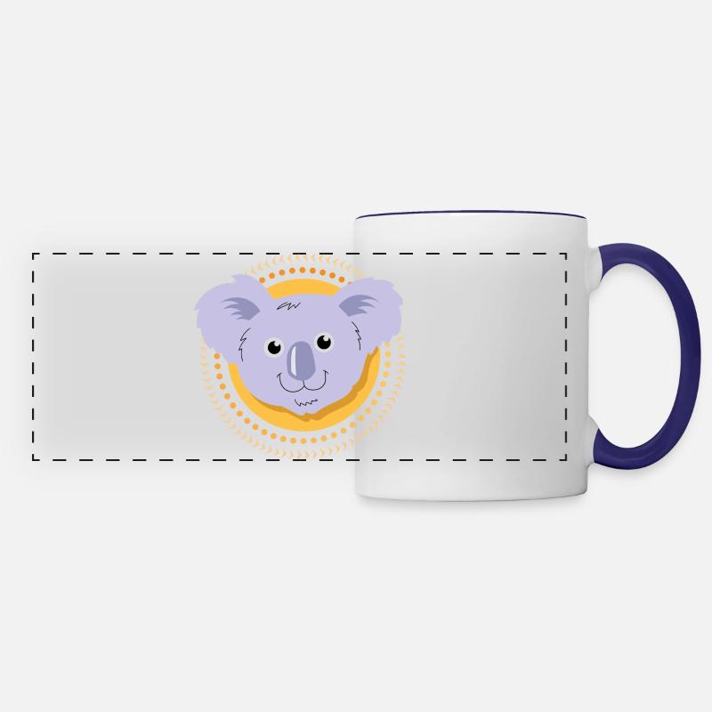 Small Koala - Panoramic Mug - white/cobalt blue