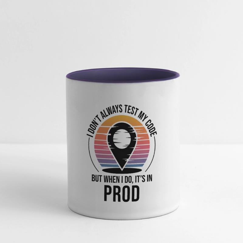 Developer Coder Programmer Prod Testing Humor Panoramic Mug