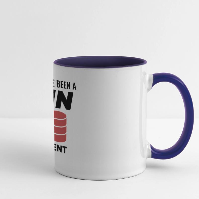 SQL Join Database, instruction de programmation des données Mug panoramique contrasté et blanc