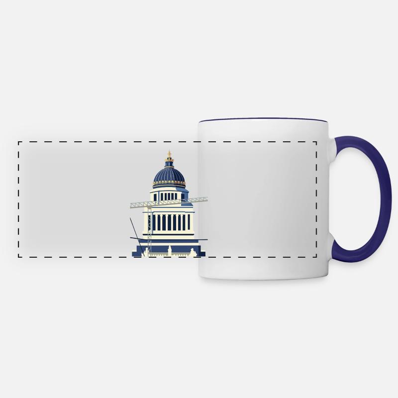 of Justice - Panoramic Mug - white/cobalt blue
