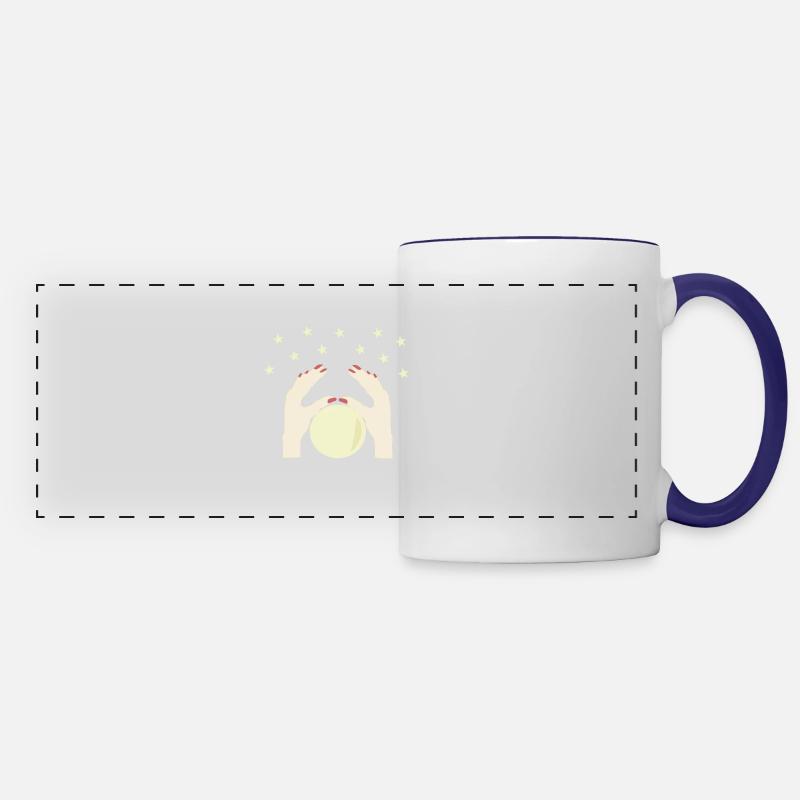 Magic Crystal Ball - Panoramic Mug - white/cobalt blue