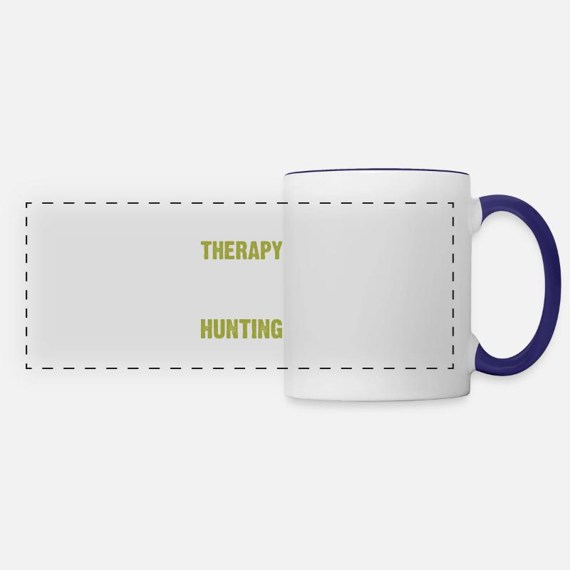I Don´t Need Therapy I Just Need - Panoramic Mug - white/cobalt blue