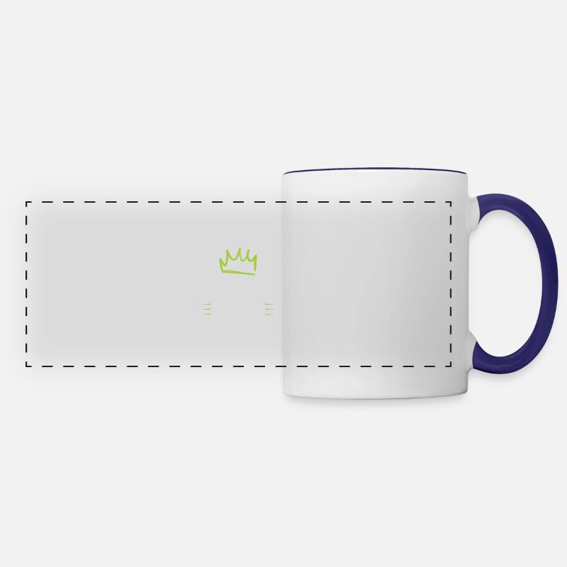 Équipe de course - Mug panoramique contrasté et blanc - blanc/bleu cobalt