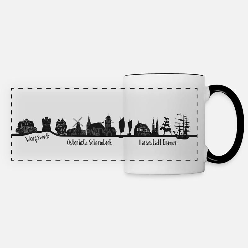 BREMEN OHZ WORPSWEDE - Panoramic Mug - white/black