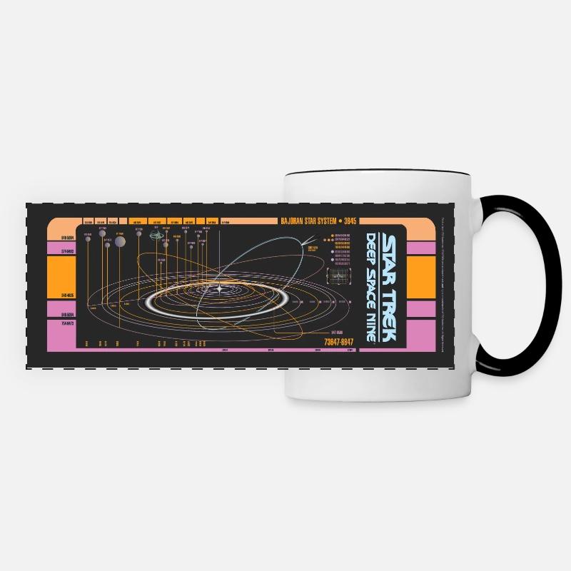Star Trek Deep Space Nine Bajoranisches System - Panoramatasse - Weiß/Schwarz