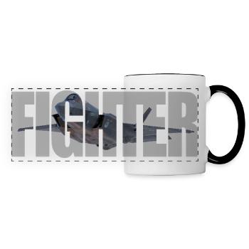 Fighter F-35 Lightning II - Panoramic Mug - white/black - Front