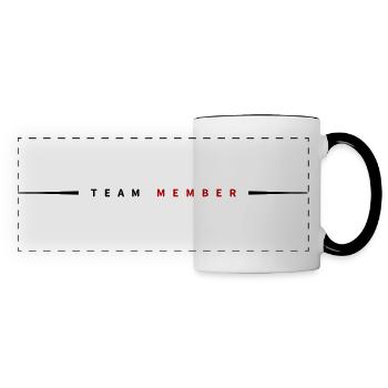 Équipier - Mug panoramique contrasté et blanc - blanc/noir - Devant