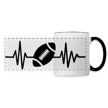 Football - Panoramic Mug - white/black - Front