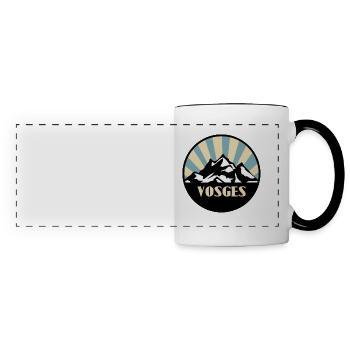 Vosges - Mug panoramique contrasté et blanc - blanc/noir - Devant