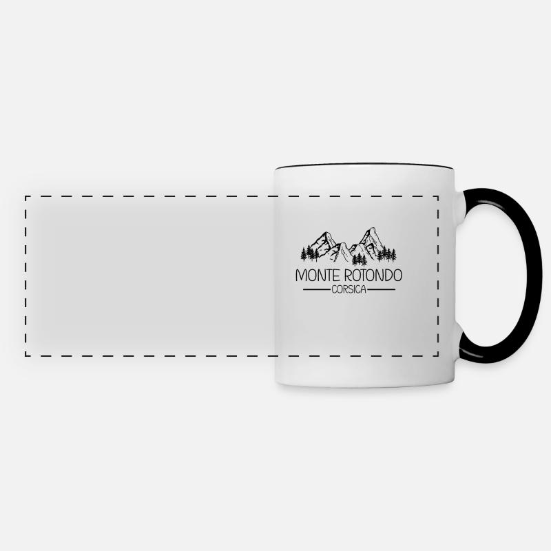 Monte Rotondo Corsica - Panoramic Mug - white/black