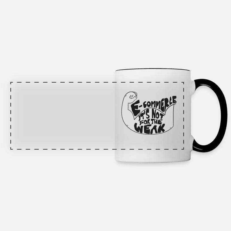 E-Commerce - Mug panoramique contrasté et blanc - blanc/noir