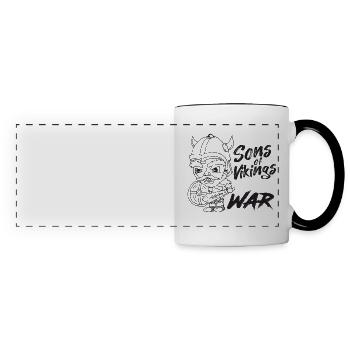VIKING - VIKINGER - Mug panoramique contrasté et blanc - blanc/noir - Devant