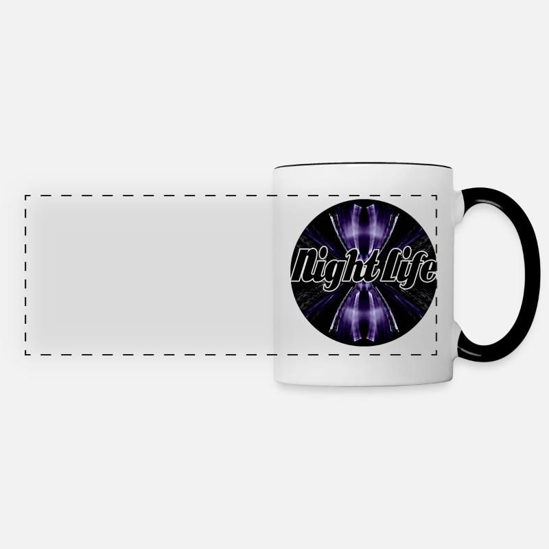 Night Life - Panoramic Mug - white/black