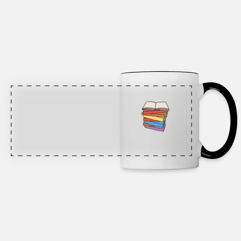 My weekend is booked for book lovers - Panoramic Mug - white/black