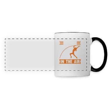 Je ne peux pas avoir de plans dans le saut à la perche aérien - Mug panoramique contrasté et blanc - blanc/noir - Devant