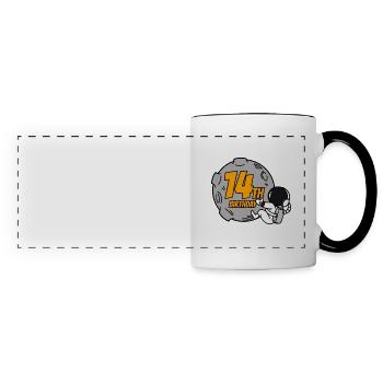 14th Birthday Boys Astronaut Birthday - Panoramic Mug - white/black - Front