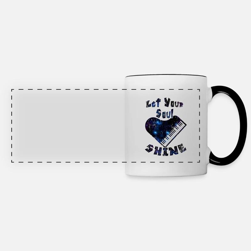 piano - Panoramic Mug - white/black