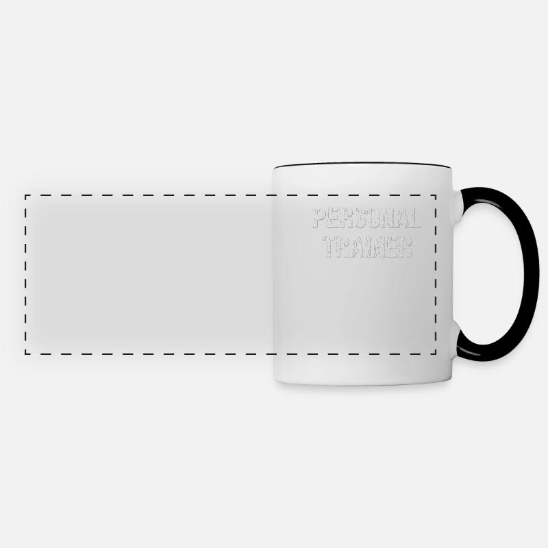 personal trainer - Panoramic Mug - white/black