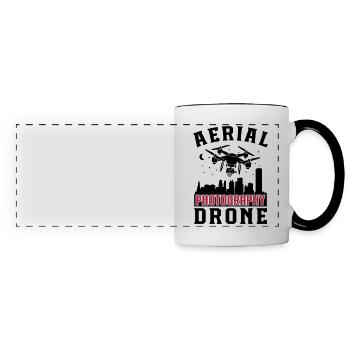 Aerial Photography Drone - Panoramic Mug - white/black - Front