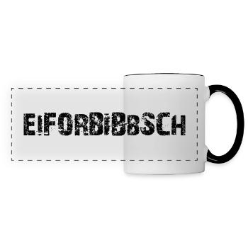 Eiforbibbsch - Panoramatasse - Weiß/Schwarz - Vorne