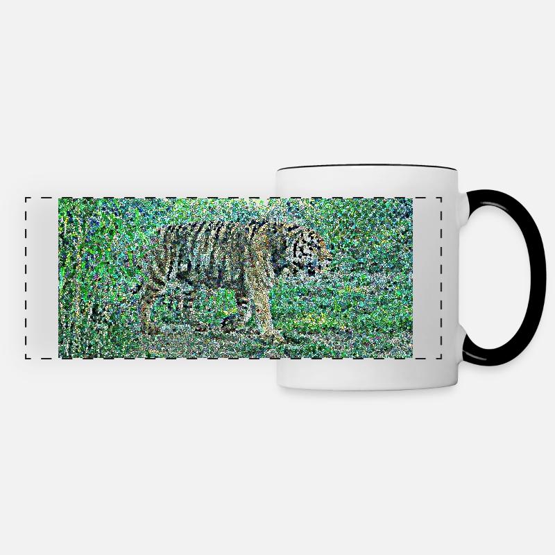 The sublime tiger - Panoramic Mug - white/black