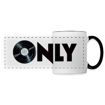vinyl only - Panoramic Mug - white/black - Front