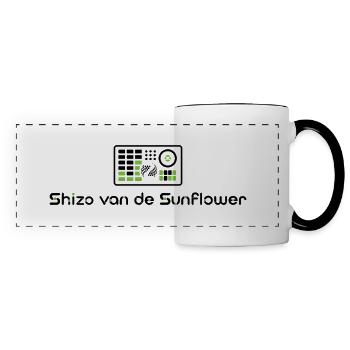 Shizo van de Sunflower Fan - Mug panoramique contrasté et blanc - blanc/noir - Devant