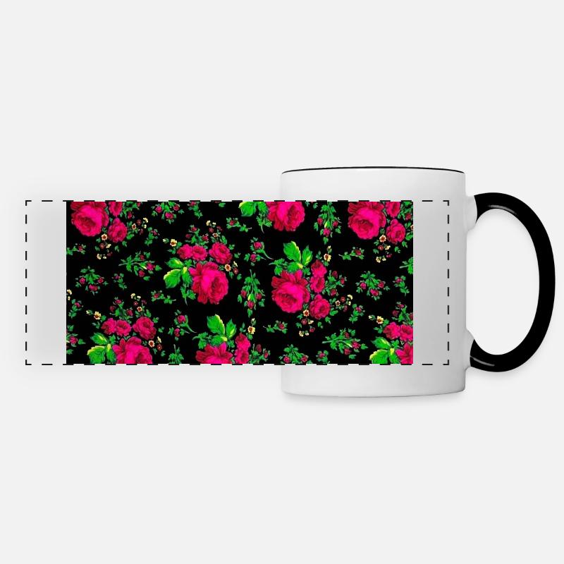 Black - Panoramic Mug - white/black