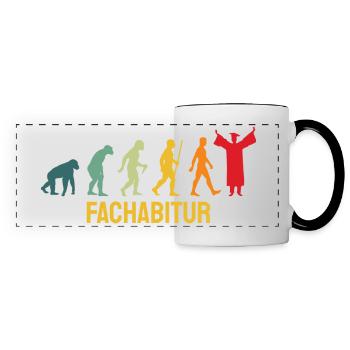 Fachabi Für dieses Shirt Musste Ich Lange Lernen - Panoramatasse - Weiß/Schwarz - Vorne