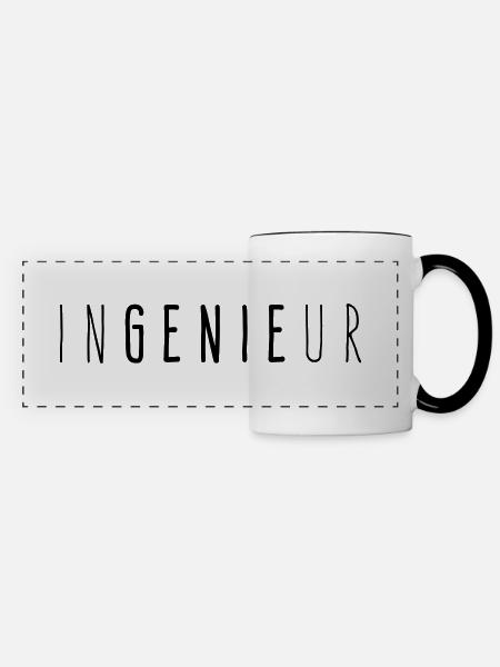 Ingenieur InGENIEur - Panoramatasse - Weiß/Schwarz