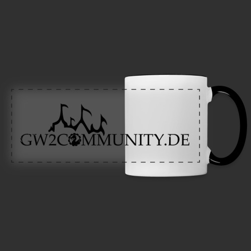GW2Community-Tasse (schwarz/weiß) - Panoramatasse