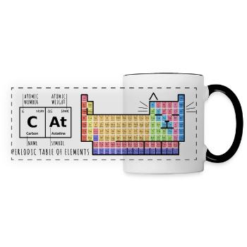 Periodic Tabel of Elements Katze - Panoramatasse - Weiß/Schwarz - Vorne