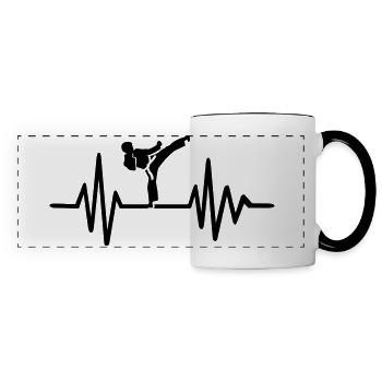 Karate - Panoramic Mug - white/black - Front