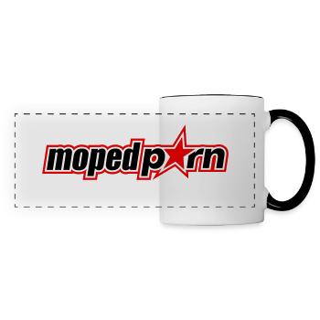Mopedporn - Panoramatasse - Weiß/Schwarz - Vorne