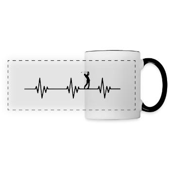 Golf - Heartbeat - Panoramic Mug - white/black - Front