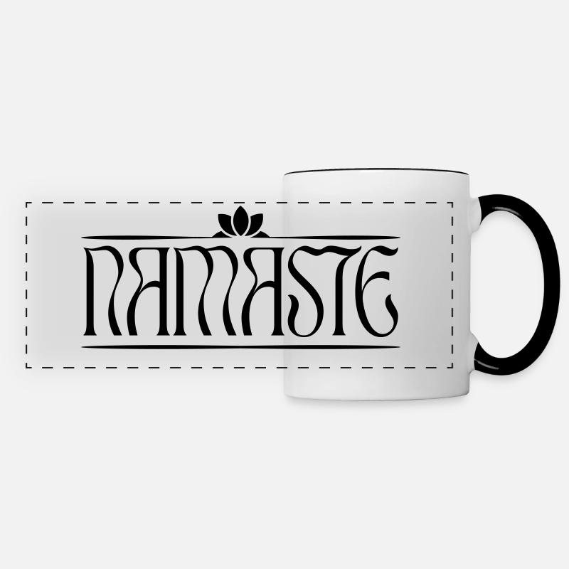 Namaste - Panoramic Mug - white/black