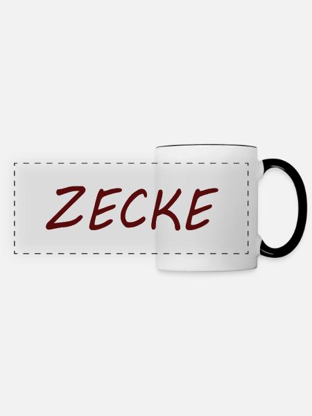 ZECKE - Panoramatasse - Weiß/Schwarz