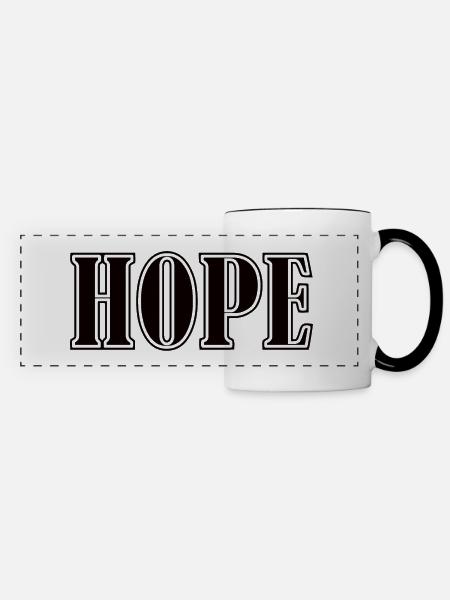 Hope - Panoramatasse - Weiß/Schwarz
