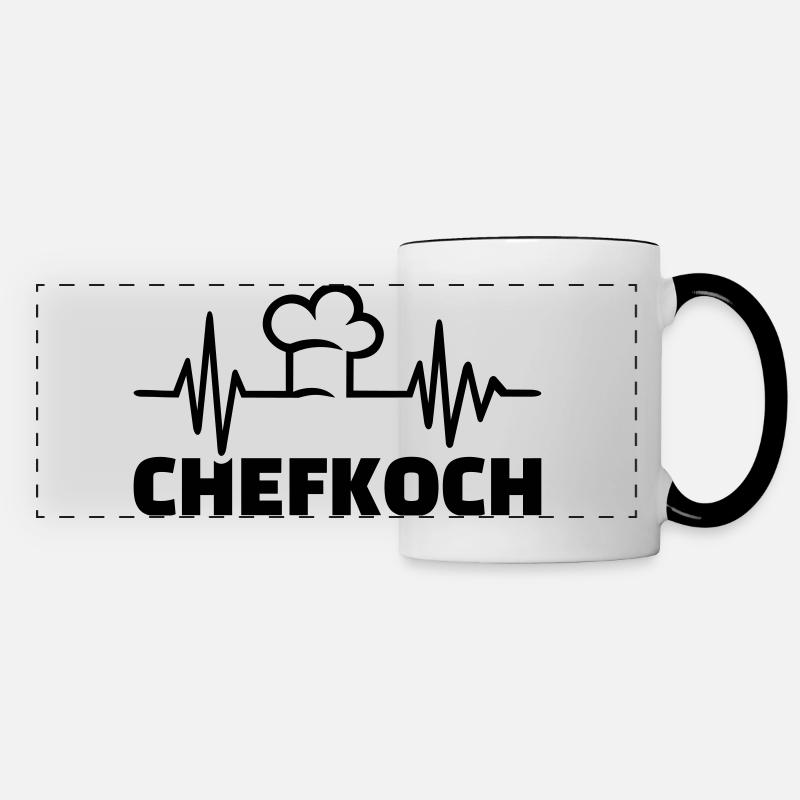 Chefkoch - Panoramatasse - Weiß/Schwarz