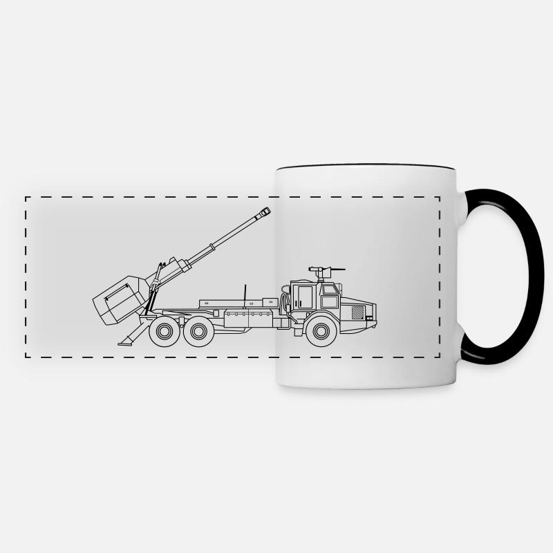 ARCHER - 155 mm Self-propelled Artillery System - Panoramic Mug - white/black