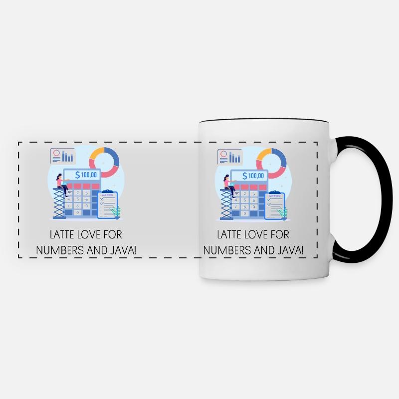 Funny Accountant Mug - Panoramic Mug - white/black