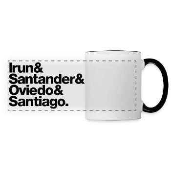 Camino de Santiago del Norte | Jakobsweg | Typo - Panoramatasse - Weiß/Schwarz - Vorne