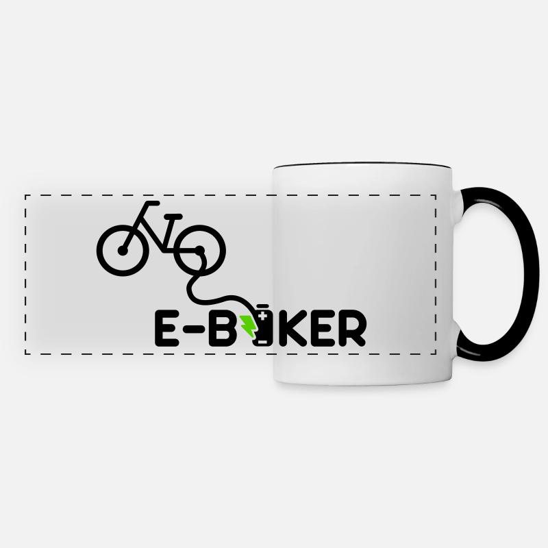 ebiker ebike e-bike - Panoramic Mug - white/black